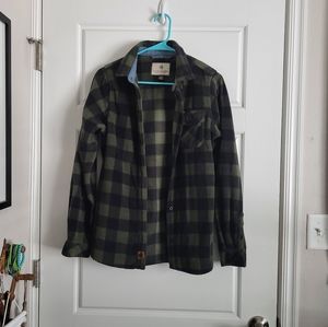 Olive & black fleece NWOT